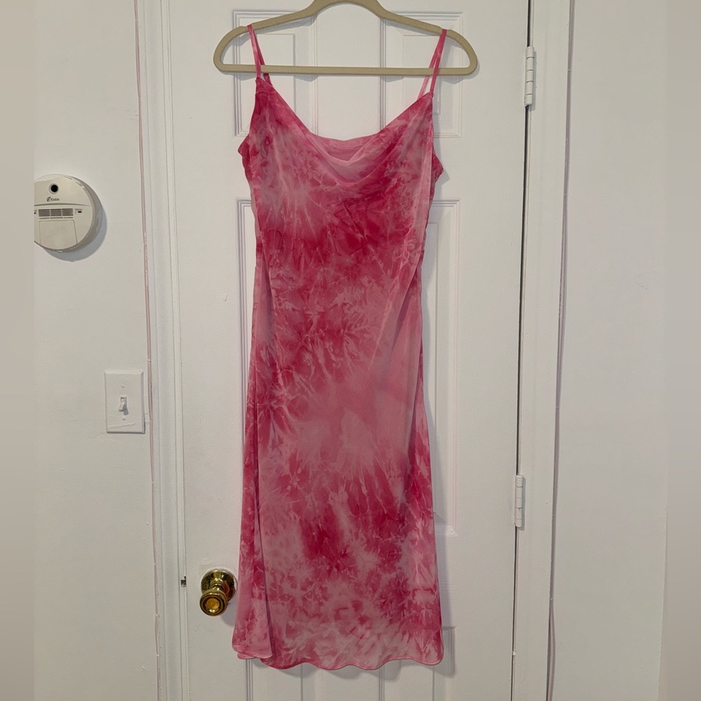 SOLD❌ Tie dye cowl neck dress